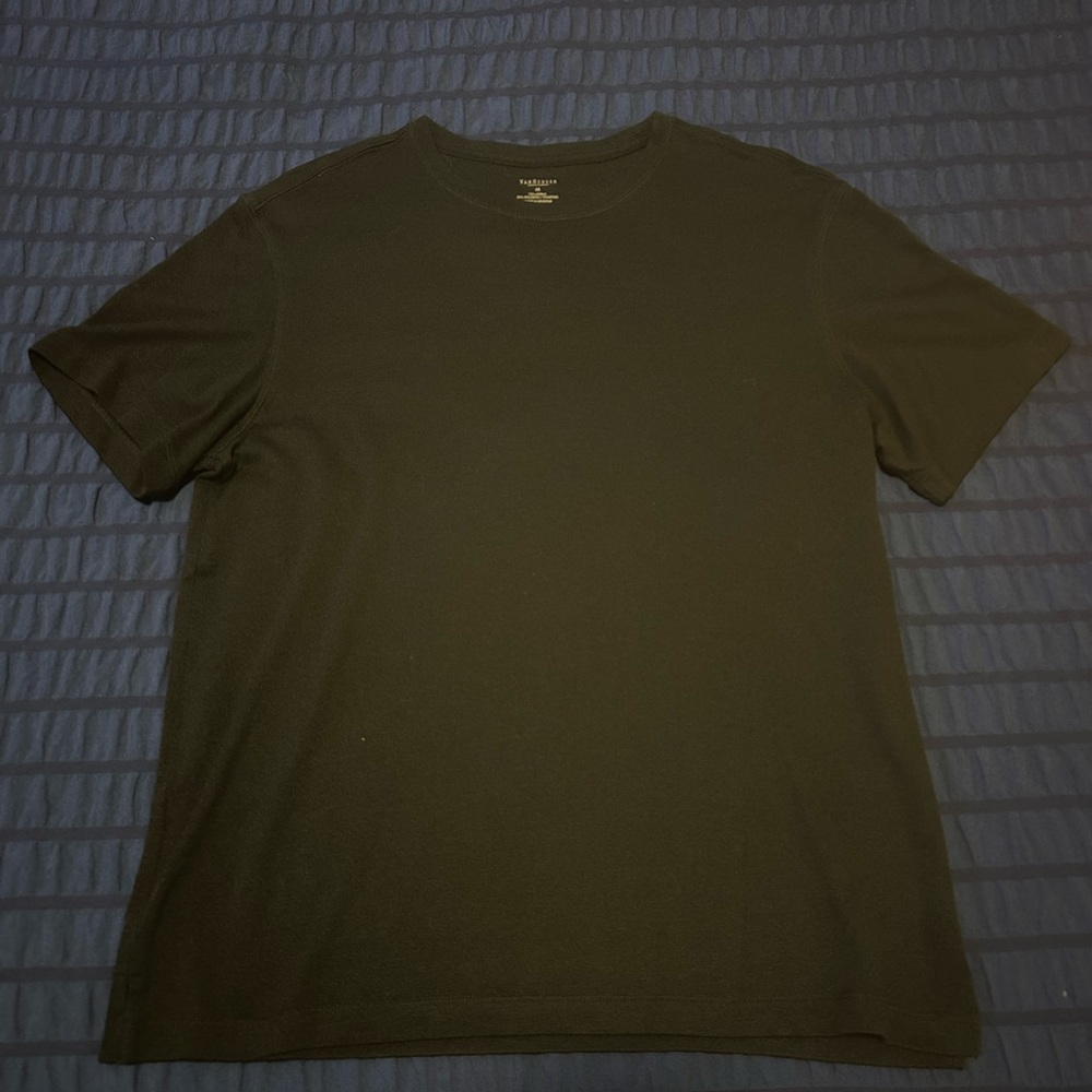 Van Heusen Men's Black Short Sleeve Tee
